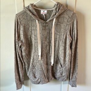 Sundry Gray Zip-Up Jacket hoodie